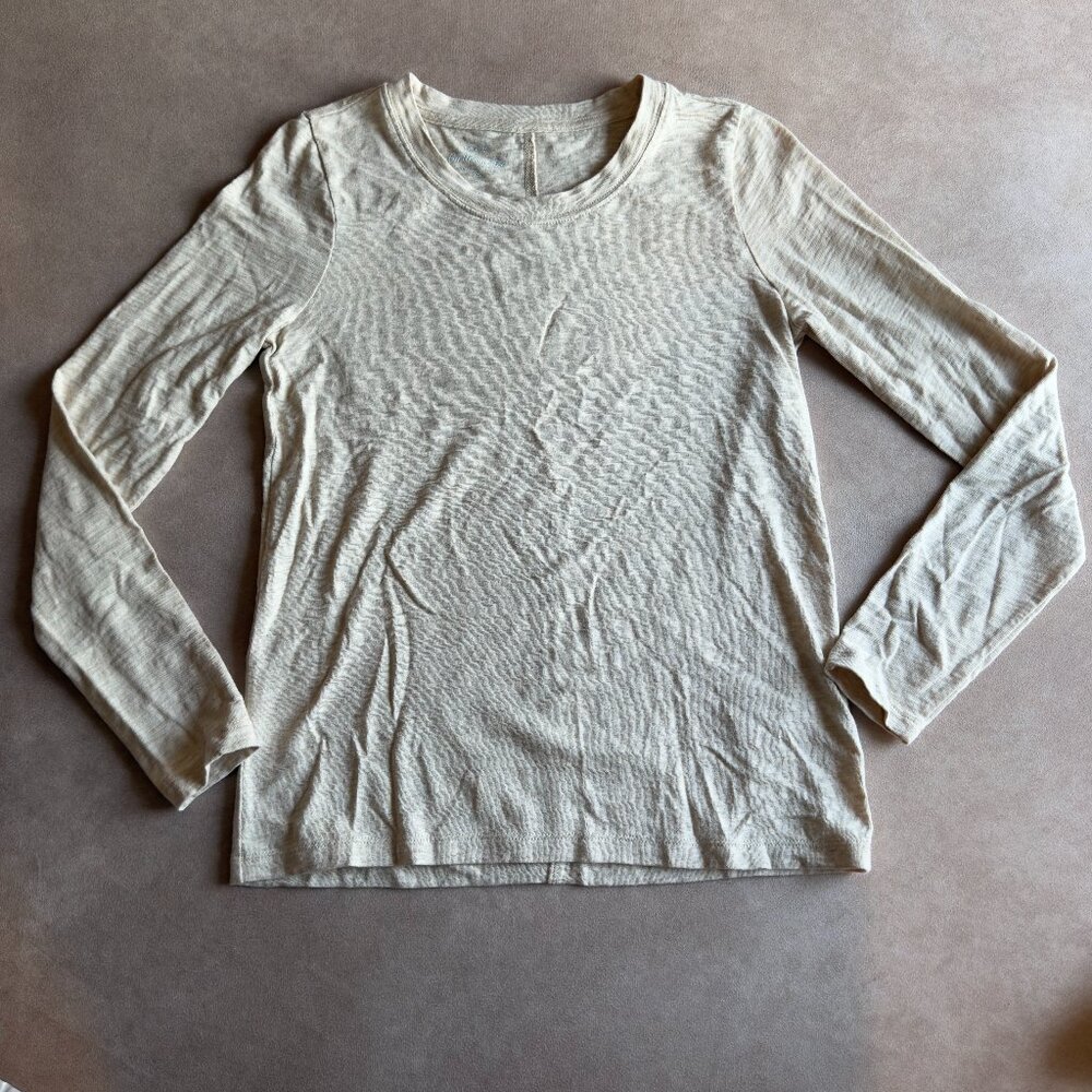 J. Crew Factory Long-sleeve crewneck girlfriend tee •size xs •NWT • AS893